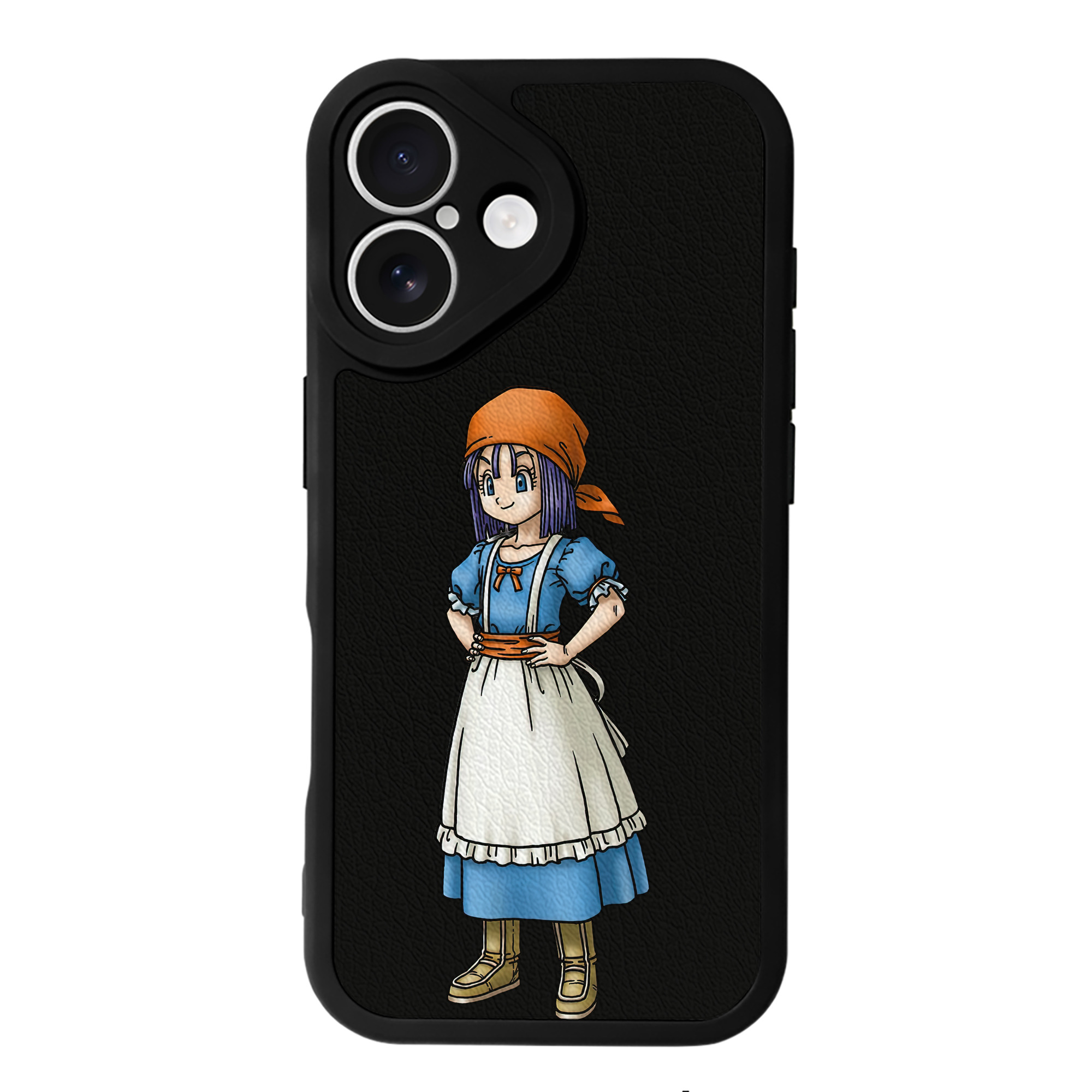 （画像用） ドラゴンクエスト Doragon Kuesuto Dragon Quest 【iPhone 16シリーズ対応】シリコンスマホケース（レザー調） 材質：シリコン